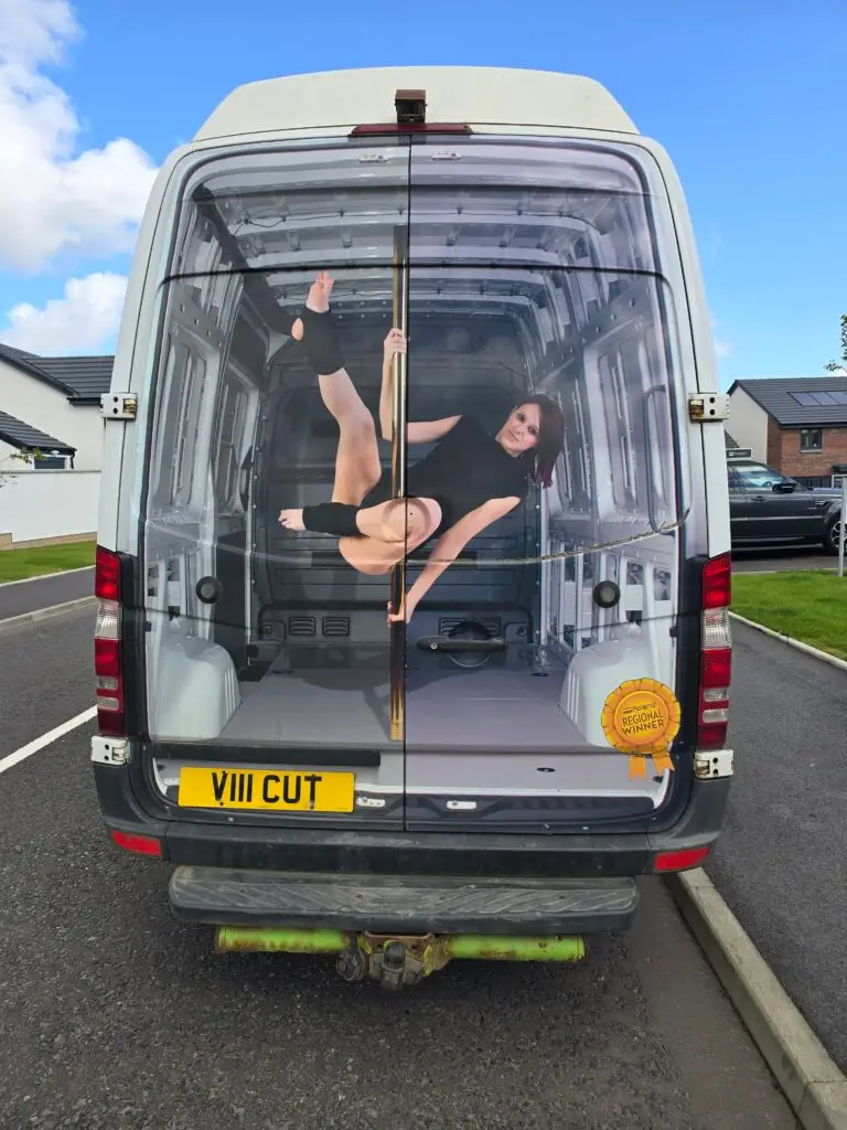 The Vinyl Cut van