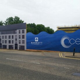 Apartment block vinyl wrap